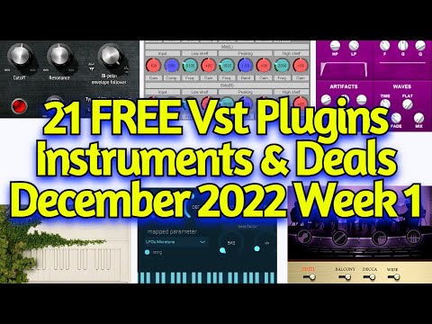 21 New FREE VST Plugins, Vst Instruments, Sample Packs & Holiday Deals - December 2022 Week 1