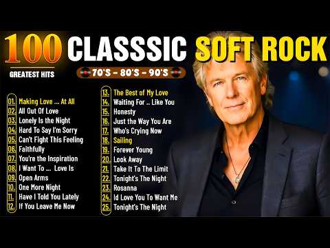 Air Supply, Rod Stewart, Eric Clapton, Phil Collins, Bee Gees - Soft Rock 70s 80s 90s Greatest Hits