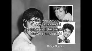 HELEN SHAPIRO – Queen For Tonight (1963) with lyrics