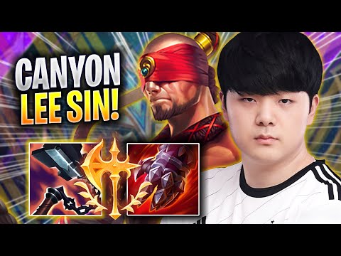 CANYON DOMINATING WITH LEE SIN! - DK Canyon Plays Lee Sin JUNGLE vs Qiyana! | Season 2023