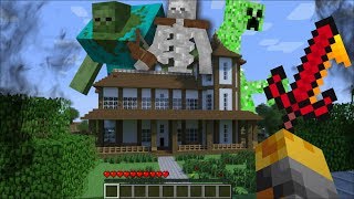 GIANT MUTATED CREATURES APPEAR IN MY MINECRAFT HOUSE !! Minecraft Mods