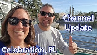 Celebration, Florida Town Center. Channel Update On A Beautiful Morning!