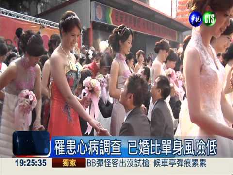 有此"醫"說!已婚者罹心病風險低