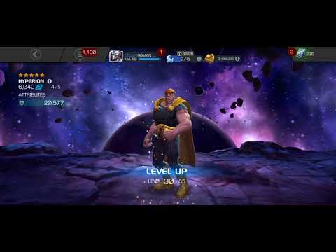 5* hyperion rank up.goes to r4..mcoc