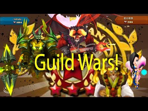 Summoners War - Guardian Guild War vs G3 Chinese Guild!!