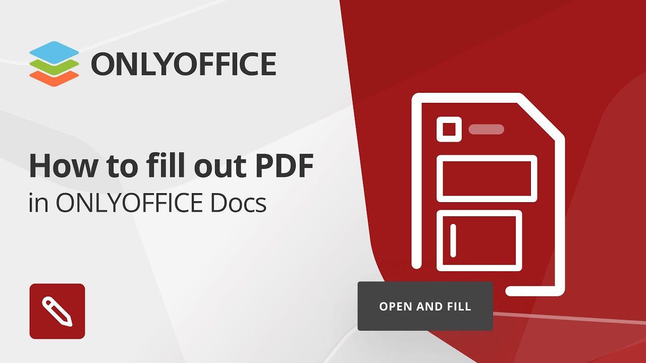 How to fill out PDF in ONLYOFFICE Docs