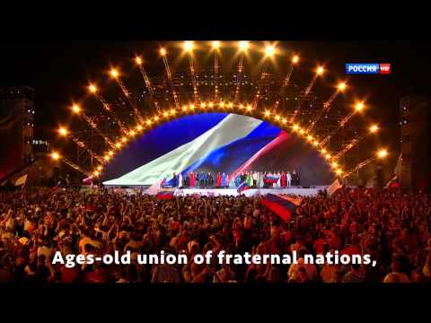 Anthem of Russia, Crimea 2015 [Eng Sub]