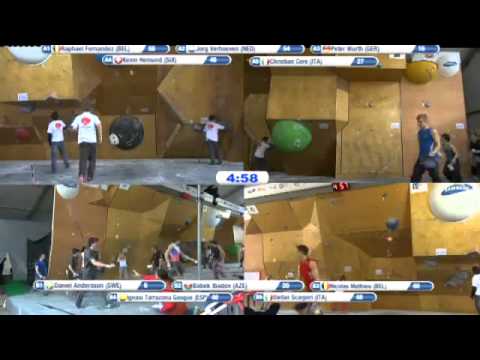 Climbing World Cup 2012 Boulder Log Dragomer, Slo - Boulder Men's Qualifications