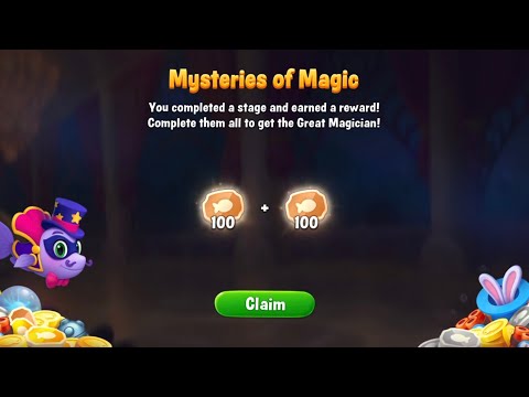 Fishdom Mysteries of Magic. Win Strikes Level 4402 - 4406. Got Rewards: Gold Coupon 100 + 100