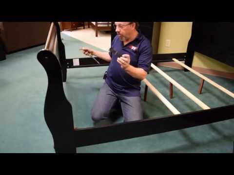 Part of a video titled How to Assemble a Bed - YouTube