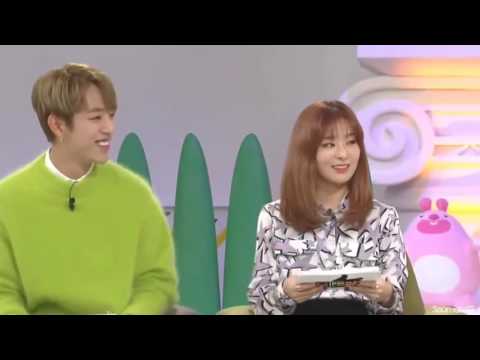 Red velvet Seulgi & Monsta X Jooheon Moment