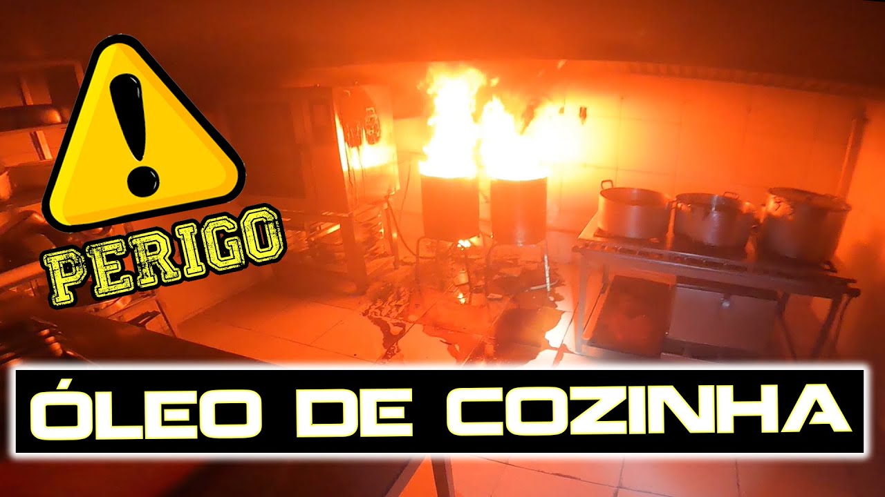 Princípio de incêndio em fritadeira elétrica de restaurante