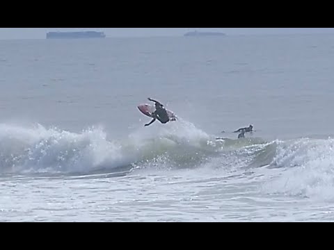 Fun sunny waves at Deal