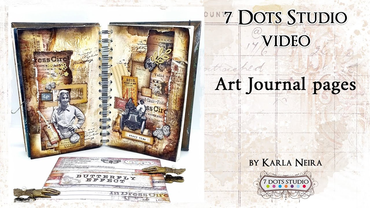 Art Journal Pages Butterfly Effect by @kndetallesconestilo591