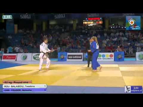 Judo 2013 European Championships U18 Tallinn: Balasoiu (ROU) - Fraser (GBR) [-52kg]