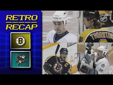 Marleau, Thornton battle as rookies | Retro Recap | Bruins vs Sharks | NHL