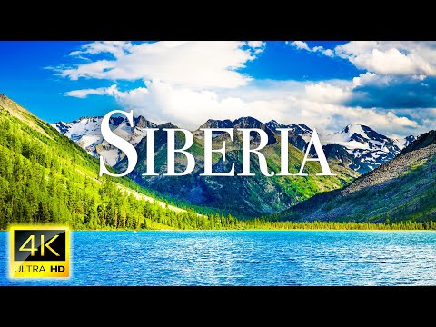 FLYING OVER SIBERIA (4K UHD) - Relaxing Music Along With Beautiful Nature Videos - 4K Video HD