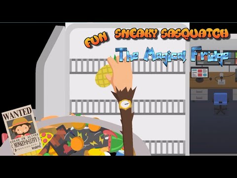 Sneaky Sasquatch Fun - Magical Fridge Glitch [Dinsun Video]