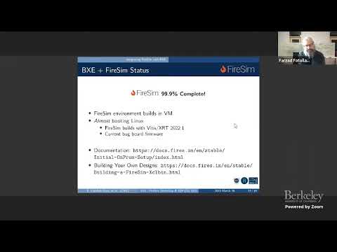 BXE: Berkeley eXtensible Environment - 1st FireSim/Chipyard Workshop @ ASPLOS 2023