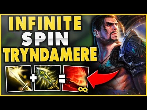 THIS NEW TRYNDAMERE BUILD HAS NO SPIN COOLDOWN!?! (UNLIMITED SPINS) - League of Legends