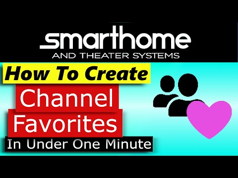 Crestron Home OS How to Create Channel Favorites in Under 1 Minute