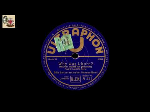 "Why was  i born" - Billy Barton und seine Havana Band
