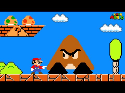 Super Mario Bros., but Mario Can Turn Anything He Wants Into TRIANGLES