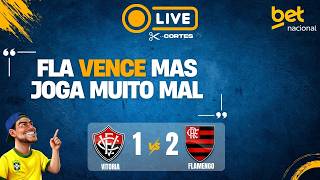 Flamengo vence Vitória mesmo jogando mal