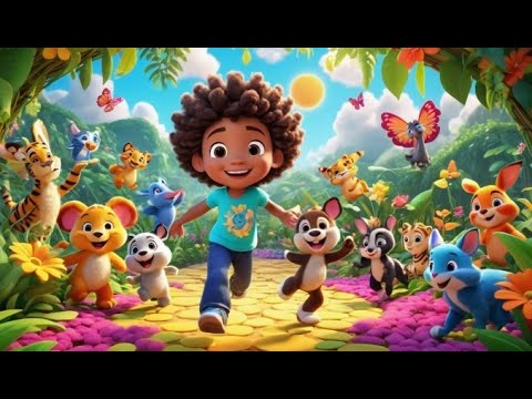 Lenny Lion’s Laughing Song | Fun Animal Song for Kids | Joyful Lion Rhyme in English