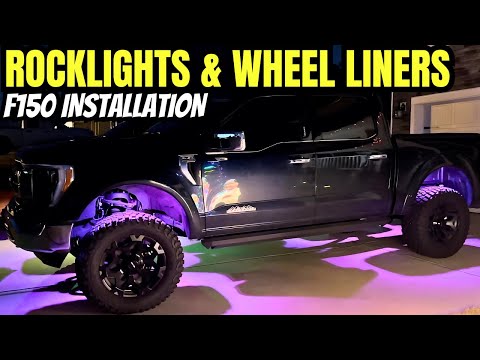 Sunpie Rocklights & Rough Country Wheel Well Liners | 2021 F-150