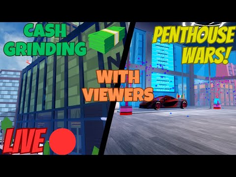 Grinding Roblox jailbreak and penthouse wars with viewers!!! | LIVE 🔴