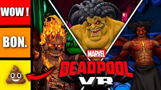 Je NOTE les BOSS de DEADPOOL VR !🔥 (Tier list)