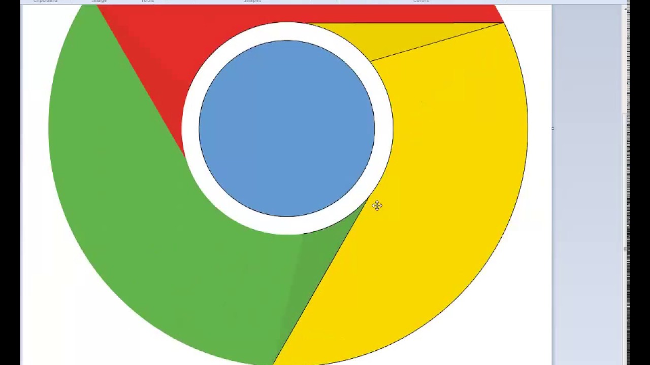 Google chrome logo vector speedpaint