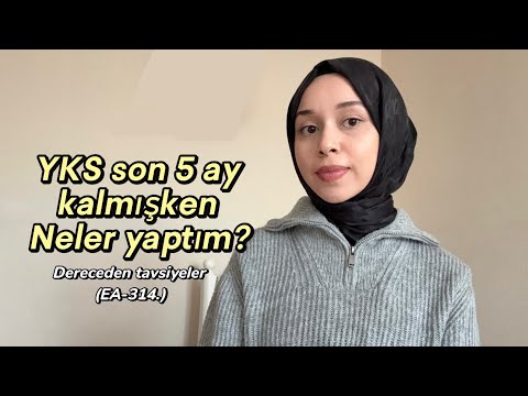 How I studied in the last 5 months before the YKS exam (EA-314) #yks #motivation