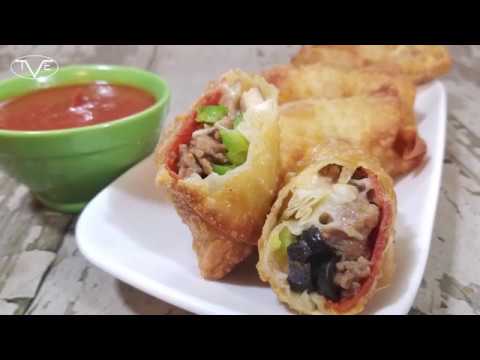 Supreme Pizza Egg Rolls Recipe | Episode 503