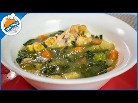 Sopa de verduras y papas capeadas con queso, 2a Parte, menú completo Video