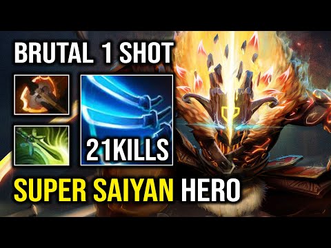SUPER SAIYAN Hard Carry Level 30 Juggernaut Spammer Brutal Slash Deleted Everyone Dota 2