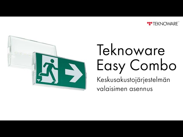 teknoware Turvavalaisin combo yb171w120 24-230vac/dc ip40