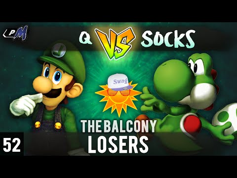 PM @ the Balcony 52 - Losers ft. Q (Luigi) vs. burntsocks (Yoshi)