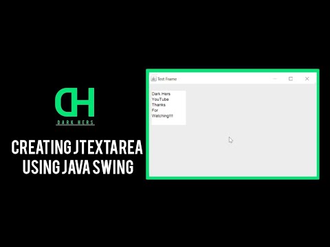 Creating Jtextarea Using Java Swing