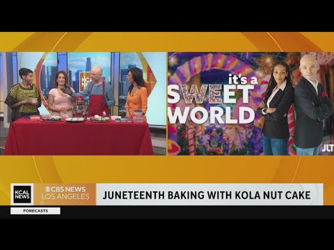 Baking Kola nut cakes for Juneteenth holiday