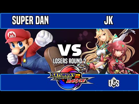Saturday Stadium 2 Pools - Losers Round 2 - Super Dan(Mario) Vs. jk(Pyra and Mythra)