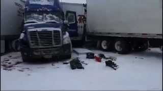 preview picture of video 'Wyoming I 80 East and Westbound Multi Car Crash'