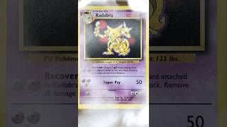 CONTROVERSIAL? - Vintage Base Set Kadabra Breakdown - Pokémon TCG #shorts