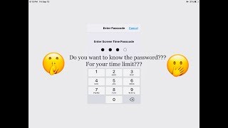 how to get your screen time password easily
