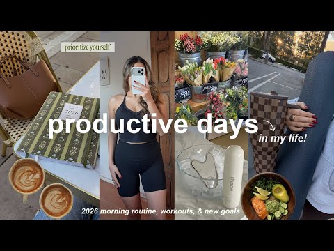 how to make *2026* your BEST year yet!🌱 productive days in my life, morning routine, & new habits!