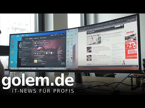 Samsungs 49-Zoll-QLED-Gaming-Monitor - Test