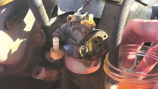 Remove Tiller Carburetor, Huskee