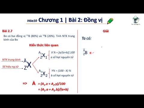 ✔ Hóa10| PP tính nhanh nguyên tử khối trung bình của Bo (Chương 1 hóa 10)