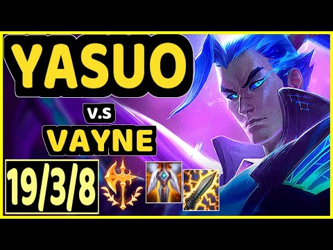 TITAN (YASUO) vs VAYNE - 19/3/8 KDA BOTTOM ADC CHALLENGER GAMEPLAY - BR